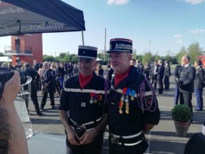 Passation de commandement du Chef du Corps départemental des sapeurs-pompiers d’Ille-et-Vilaine à L’Hermitage le 1er juin 2017