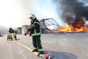Feu de hangar à Rennes le 20 avril 2017
